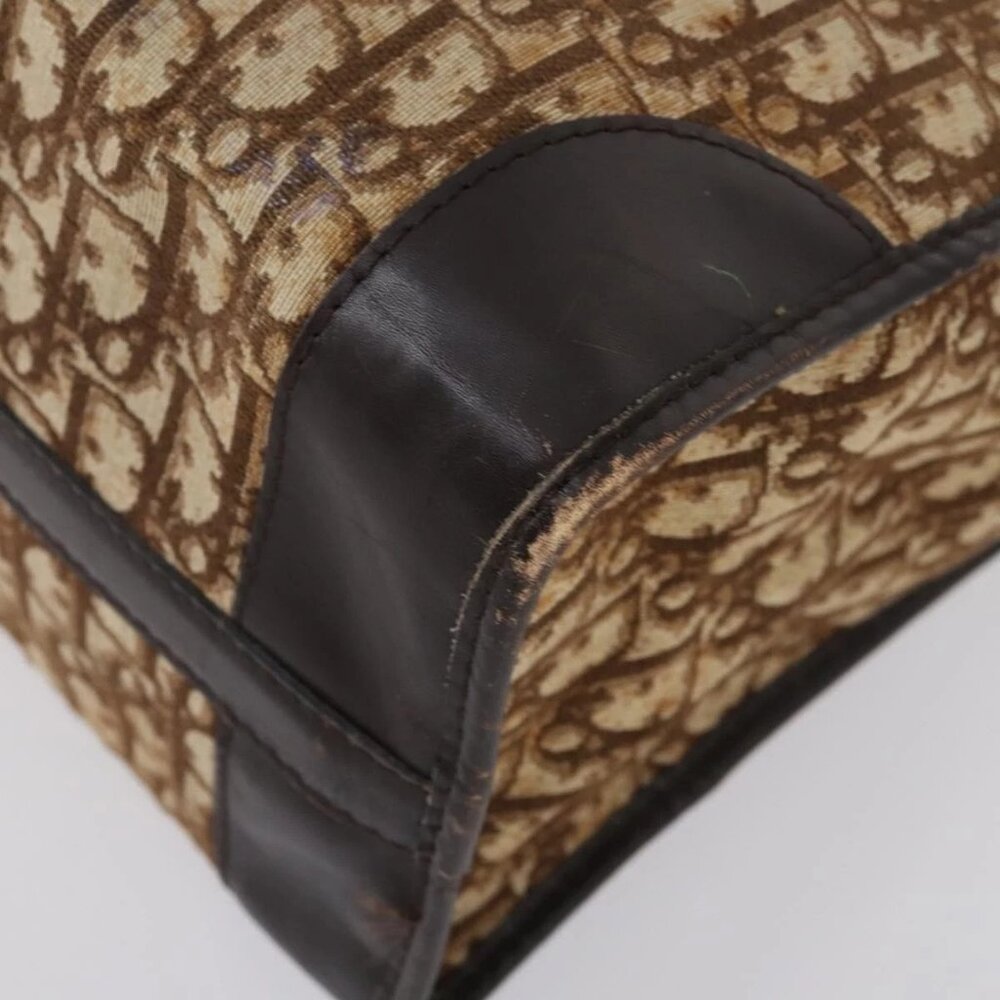 Christian Dior Trotter Canvas Boston Bag Brown - Picture 12 of 16
